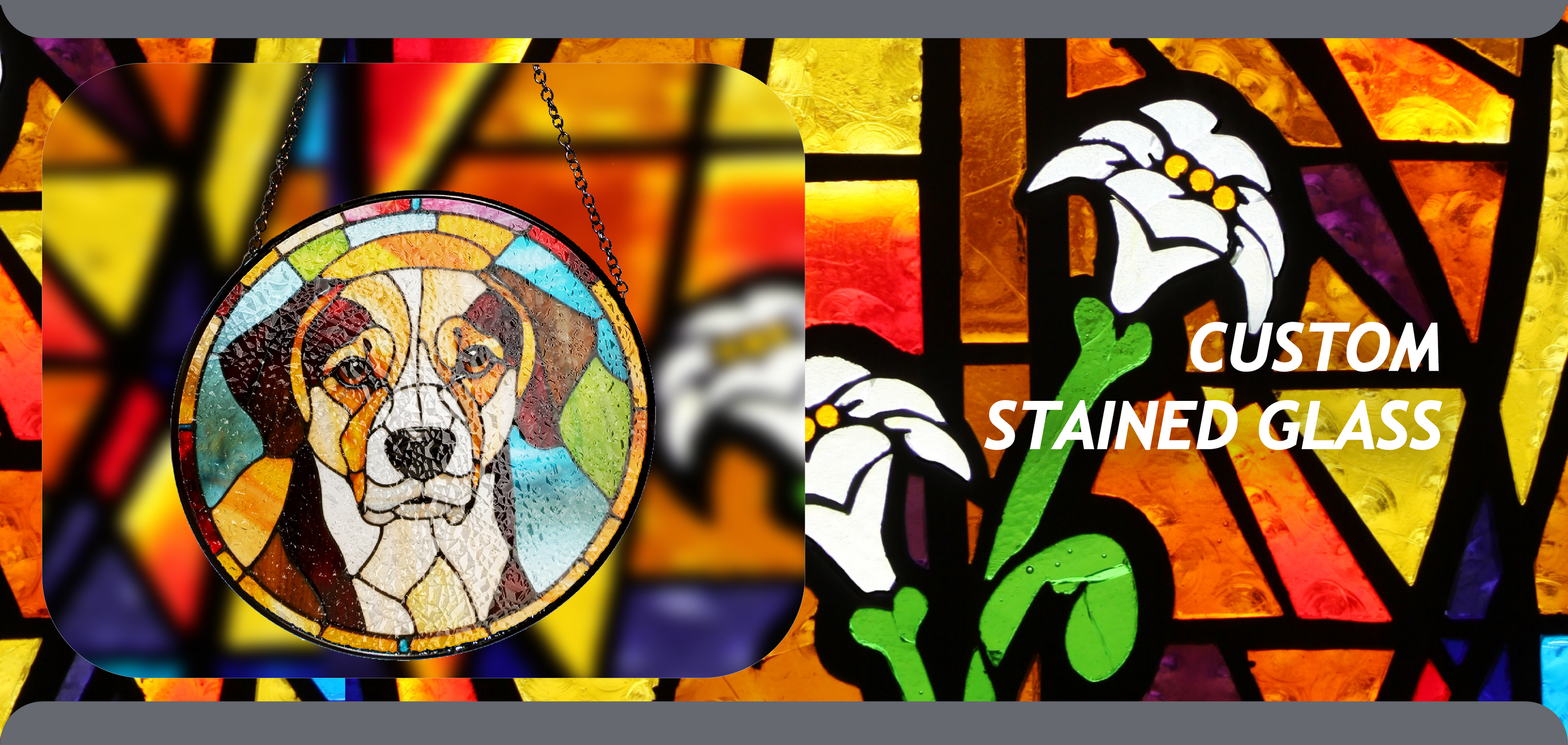 custom stained glass art home decor