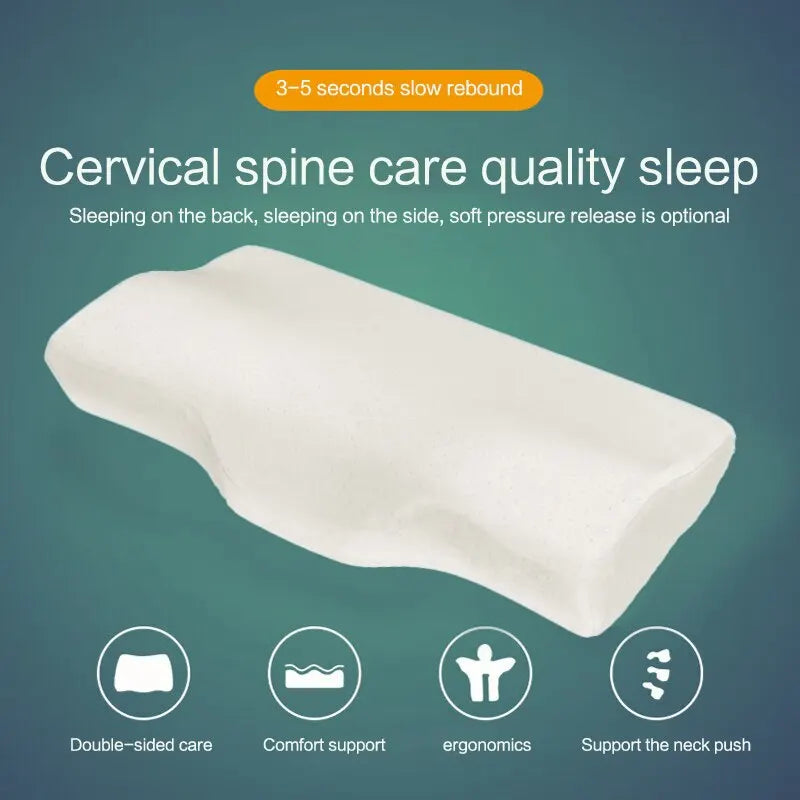 Memory Pillow Omni Directional Pillow Core Memory Cotton Slow Rebound Butterfly Shaped Snoring Stop Sleep Cervical Pillow