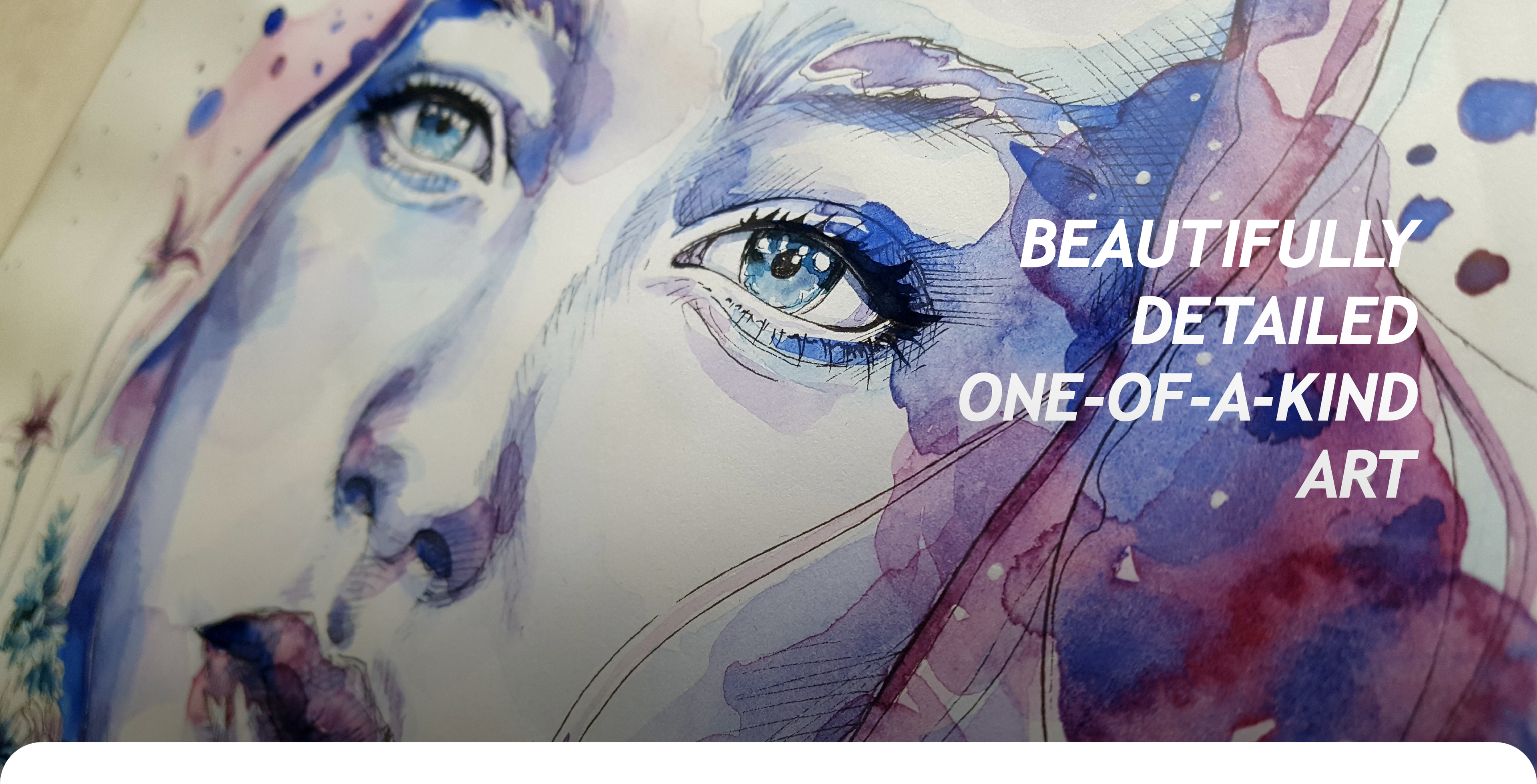 unique art of beautiful lady