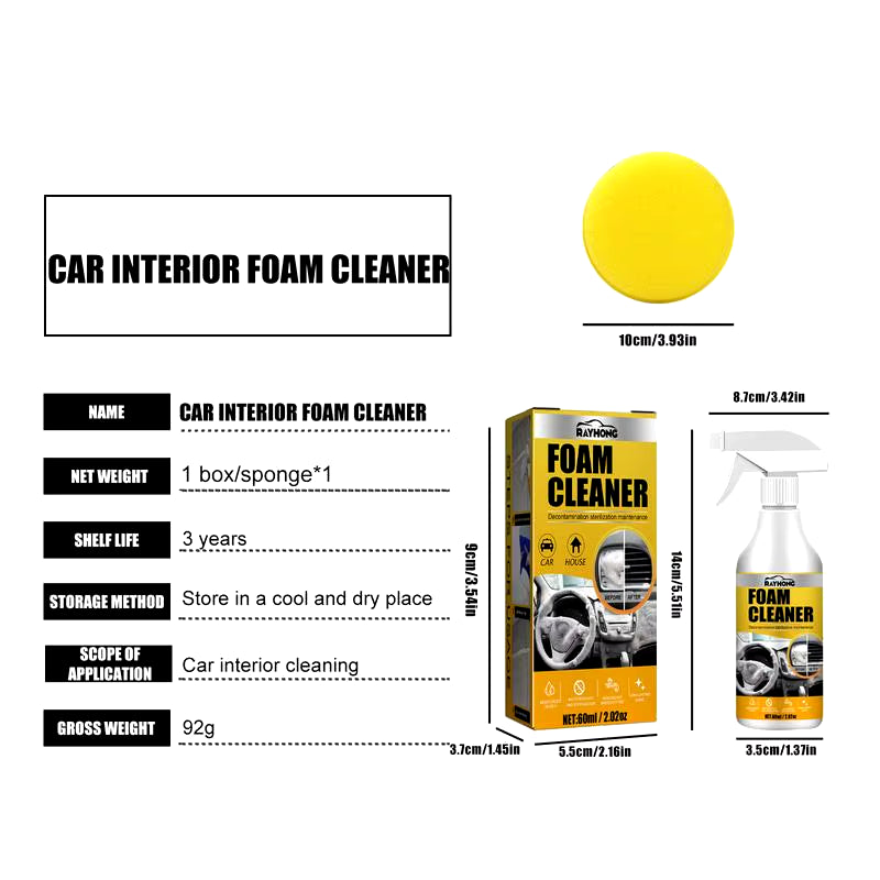 Hot Multi-Purpose Foam Cleaner Rust Remover Cleaning Car House Seat Car Interior Accessories Home Kitchen Cleaning Foam Spray